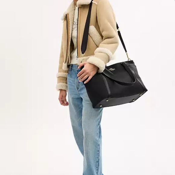 Coach Baby Bag Tote in Black with Gold Hardware - Picture 6 of 6